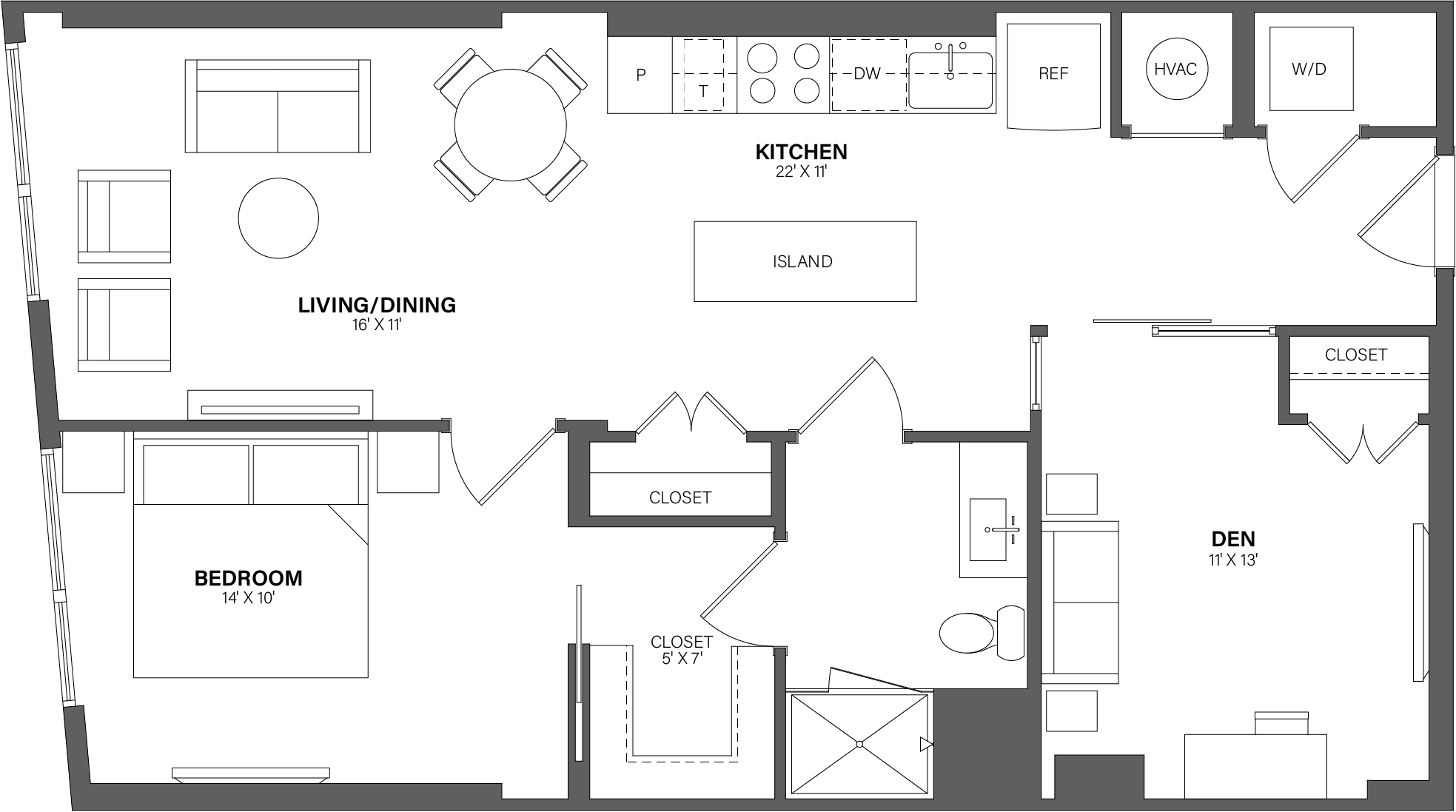 Floorplan image of apartment 0309